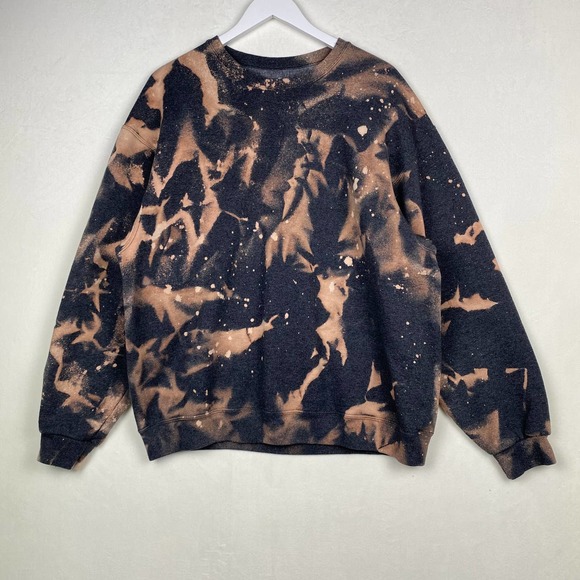 Fruit of the Loom Other - Fruit‎ of The Loom Sz XL Custom Gray Reverse Tie Dye Sweatshirt Pullover